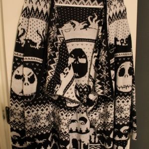 Nightmare Before Christmas Open Front Sweater